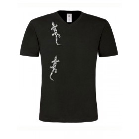 T-Shirts & Sweatshirts Herren Shirt kurzarm mit Geckos