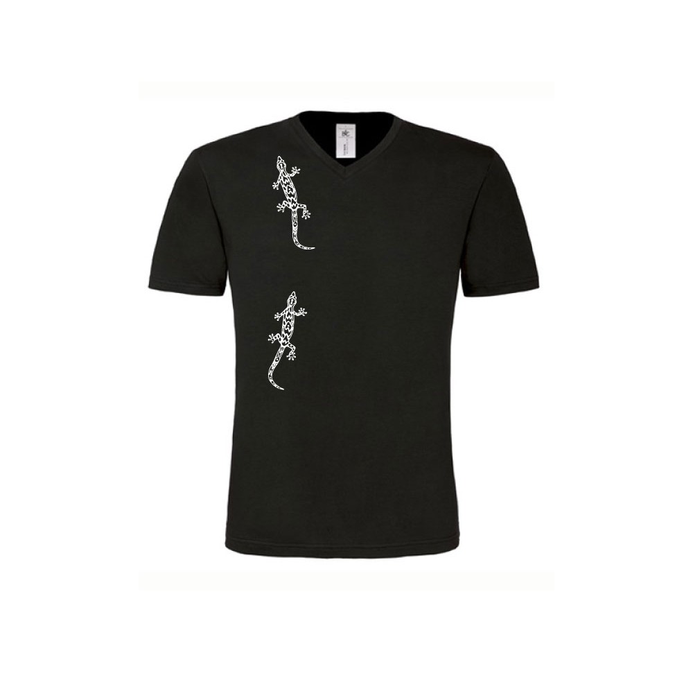 T-Shirts & Sweatshirts Herren Shirt kurzarm mit Geckos