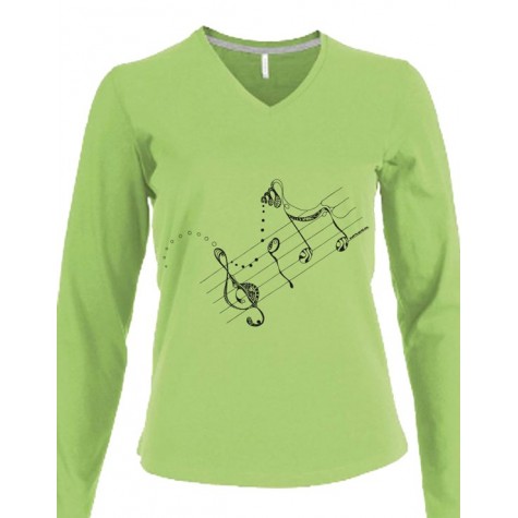 t-shirts & sweatshirts Lady Long sleeve - extralong!- melodie