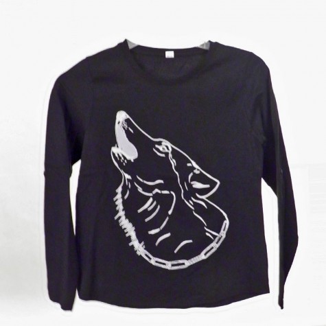 T-Shirts & Sweatshirts Modernes Mädechen Shirt mit Wolf