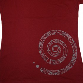 T-Shirts & Sweatshirts Damen T-Shirt Spirale rot in S