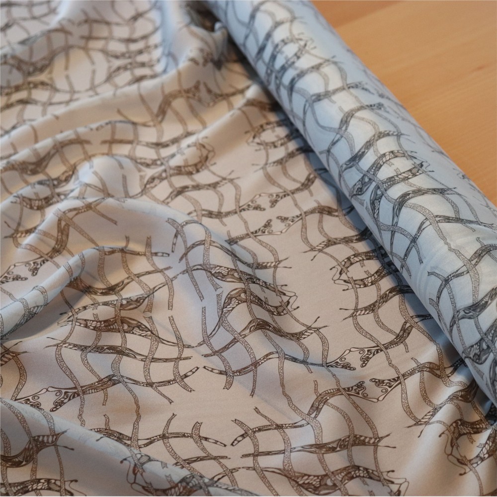fabric Fabric Silk Grid-Design